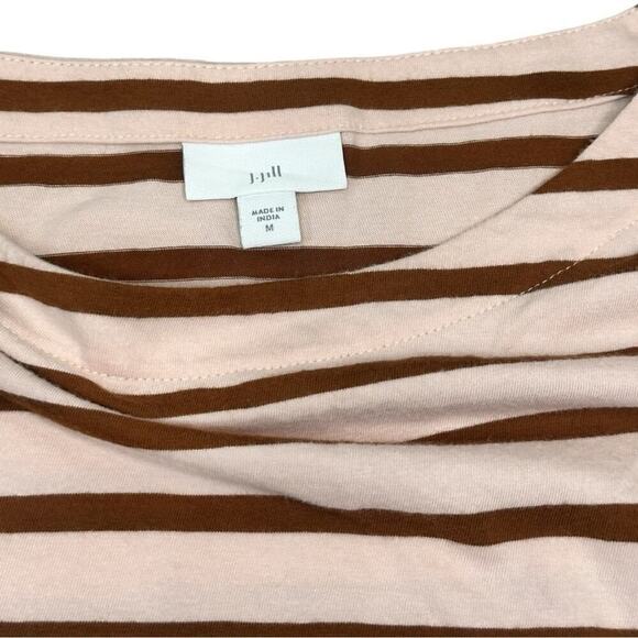 J.Jill - Striped Button Accent Crewneck Long Sleeve Top - Size Medium - Picture 6 of 11